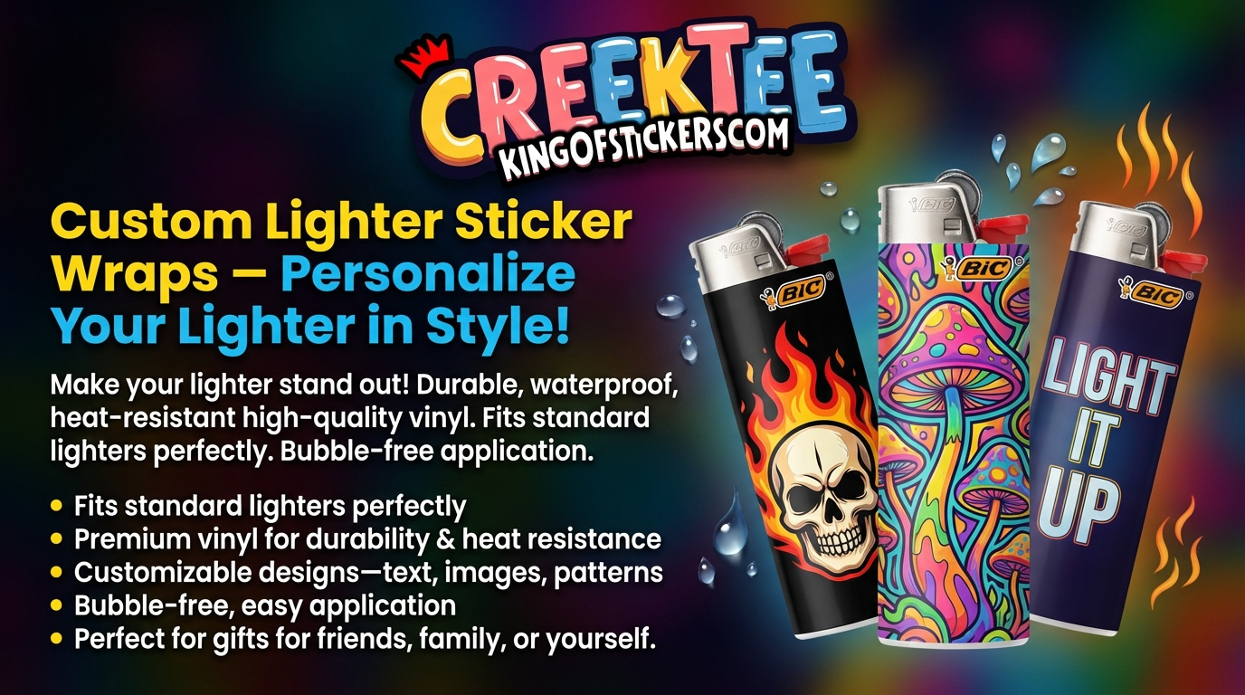 Custom Lighter Wrap Stickers - Premium Quality Lighter Wraps