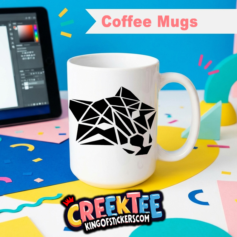 The Panther Fun Coffee Mug In Your Custom Print Color