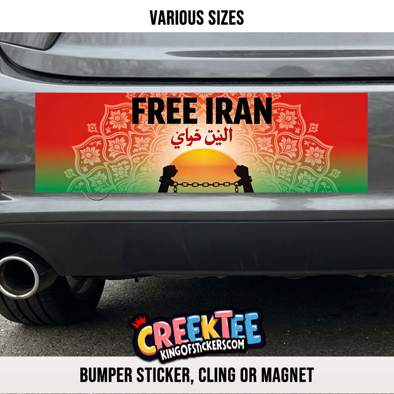 Free Custom Vinyl Bumper Sticker  Cling or Magnet With Laminate Coating  Various Sizes