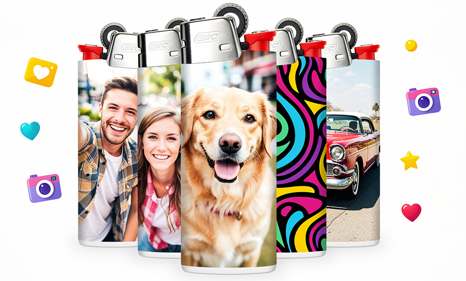Custom Lighter Wrap Design - Design Your Own Lighter Sticker Wraps
